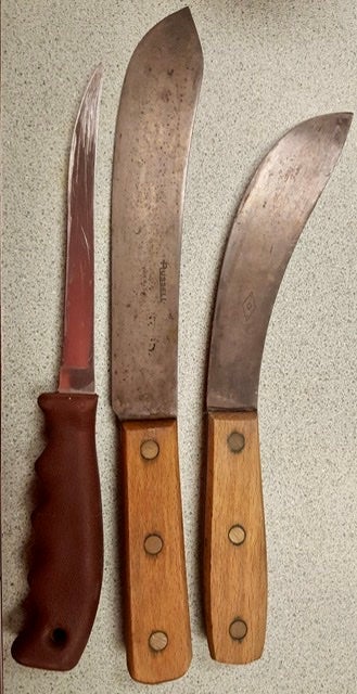 Knife set for butchering
